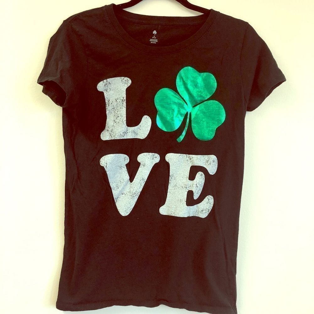 Black LOVE Graphic Tee Medium